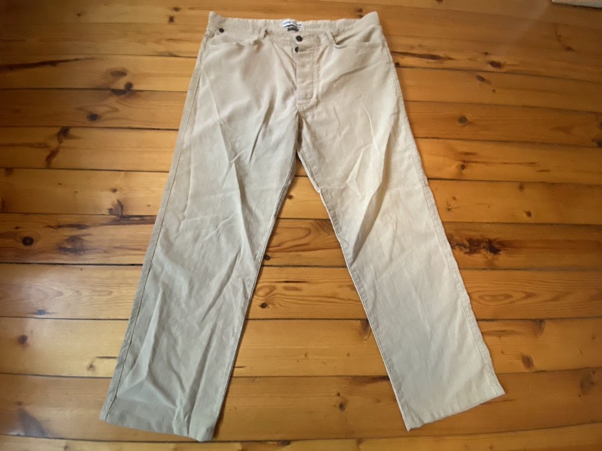 image of Vintage Stone Island Marina Pants Trousers Size It54 W34 in Ecru Beige, Men's