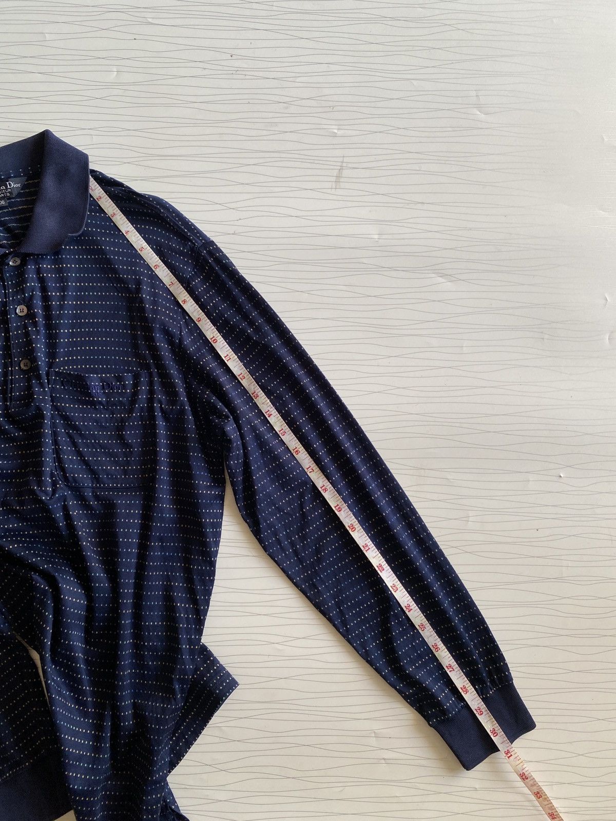 Christian Dior Monsieur Vintage Christian Dior Long Sleeve Polo Tee Size US L / EU 52-54 / 3 - 15 Thumbnail