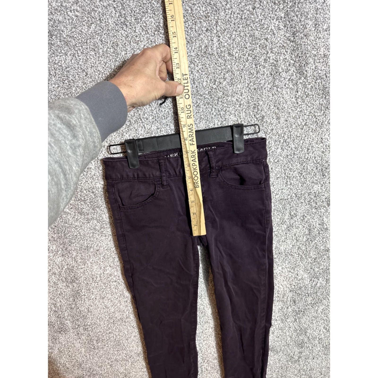 American Eagle Outfitters American Eagle Outfitters Jegging Pants Women 8 Purple Denim Stretch Skinny Y2K Retro Grunge City Womens Size 30" / US 8 / IT 44 - 5 Thumbnail