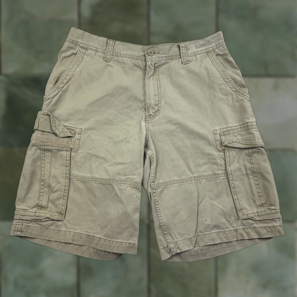 Old Navy VINTAGE Old Navy Cargo Shorts Men 33 Tan Brown Grunge Y2K Vintage Baggy 90s Skater Casual Mens Size US 33 - 1 Thumbnail