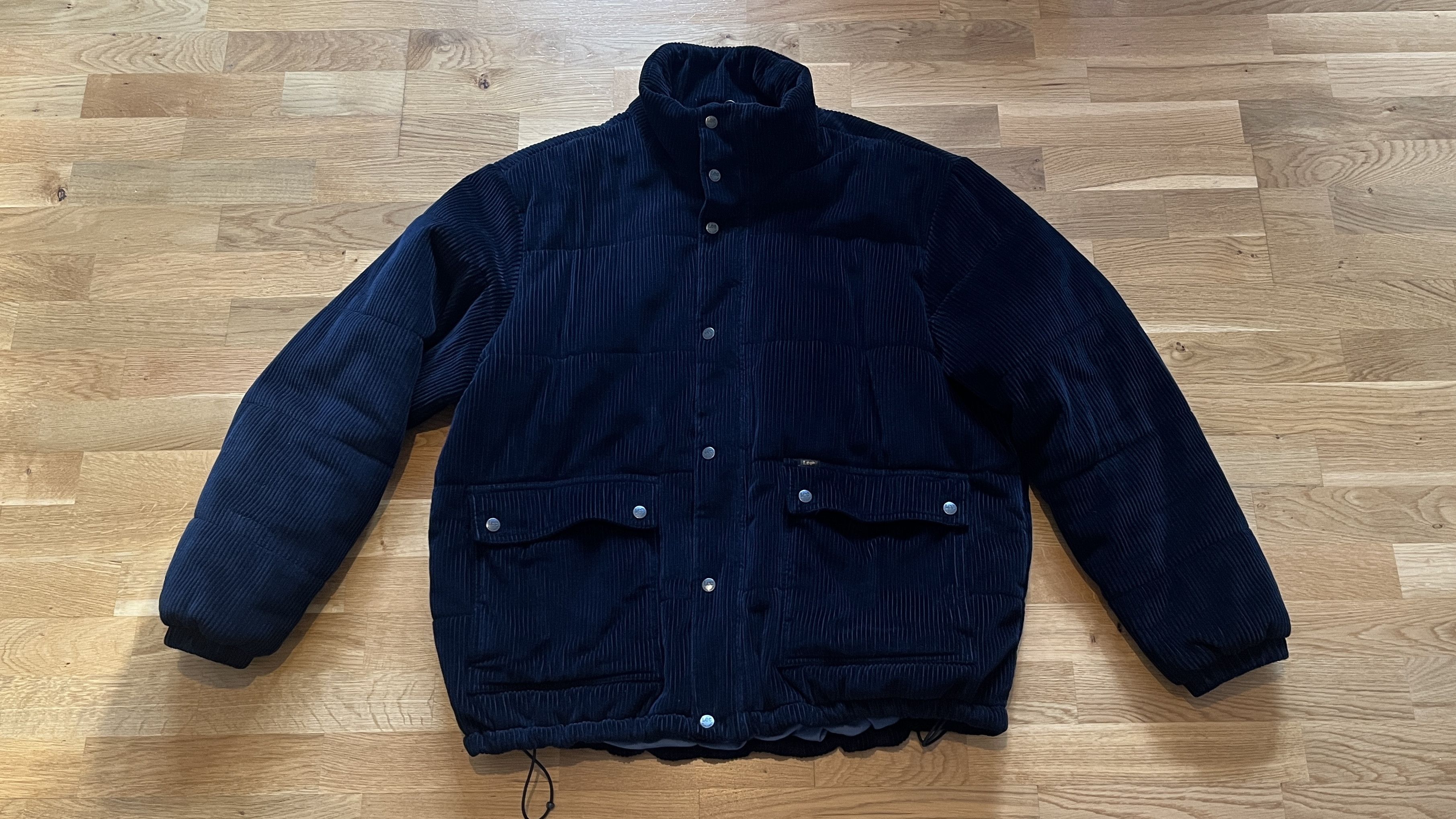 Lee Lee 2 Pockets Wide Wale Cord Puffer Jacket Navy XXL Size US XXL / EU 58 / 5 - 2 Thumbnail