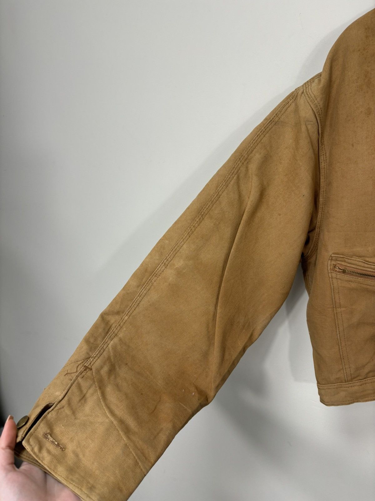 Carhartt Vintage 90s Carhartt Y2K Work Hype Cropped Detroit Jacket Size US L / EU 52-54 / 3 - 10 Thumbnail