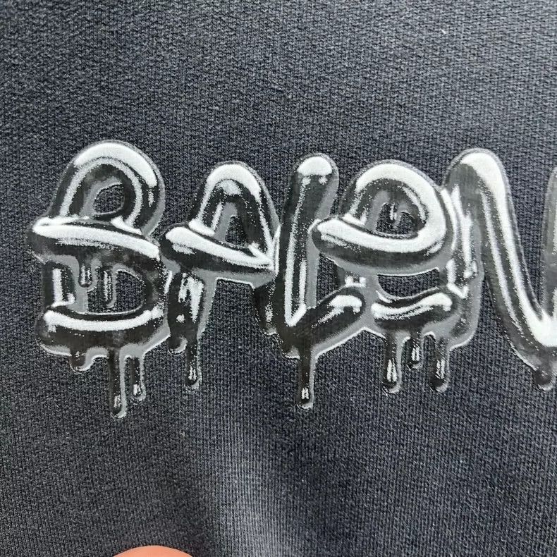 Balenciaga Balenciaga Jelly Glue Print LOGO Hooded Sweatshirt Size US M / EU 48-50 / 2 - 3 Thumbnail