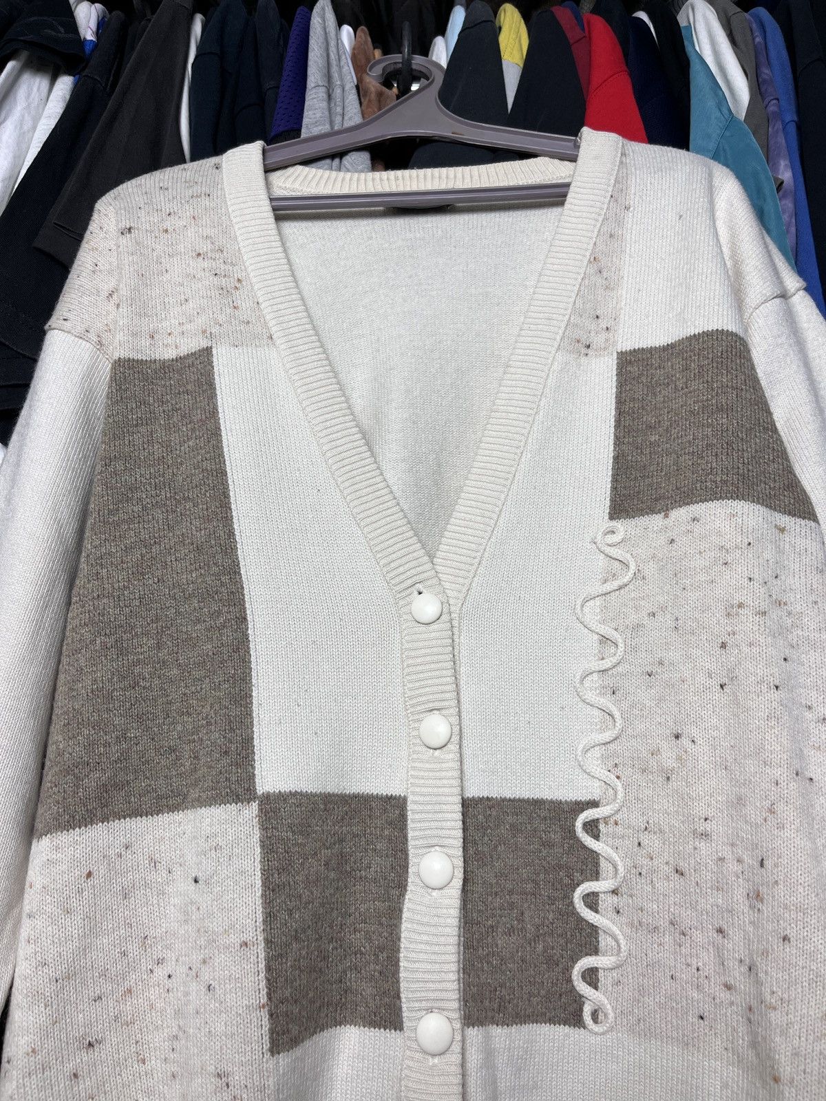 Vintage 1990s AMAZING BEAUTIFUL VINTAGE CARDIGAN - 1339 Size US M / EU 48-50 / 2 - 2 Thumbnail