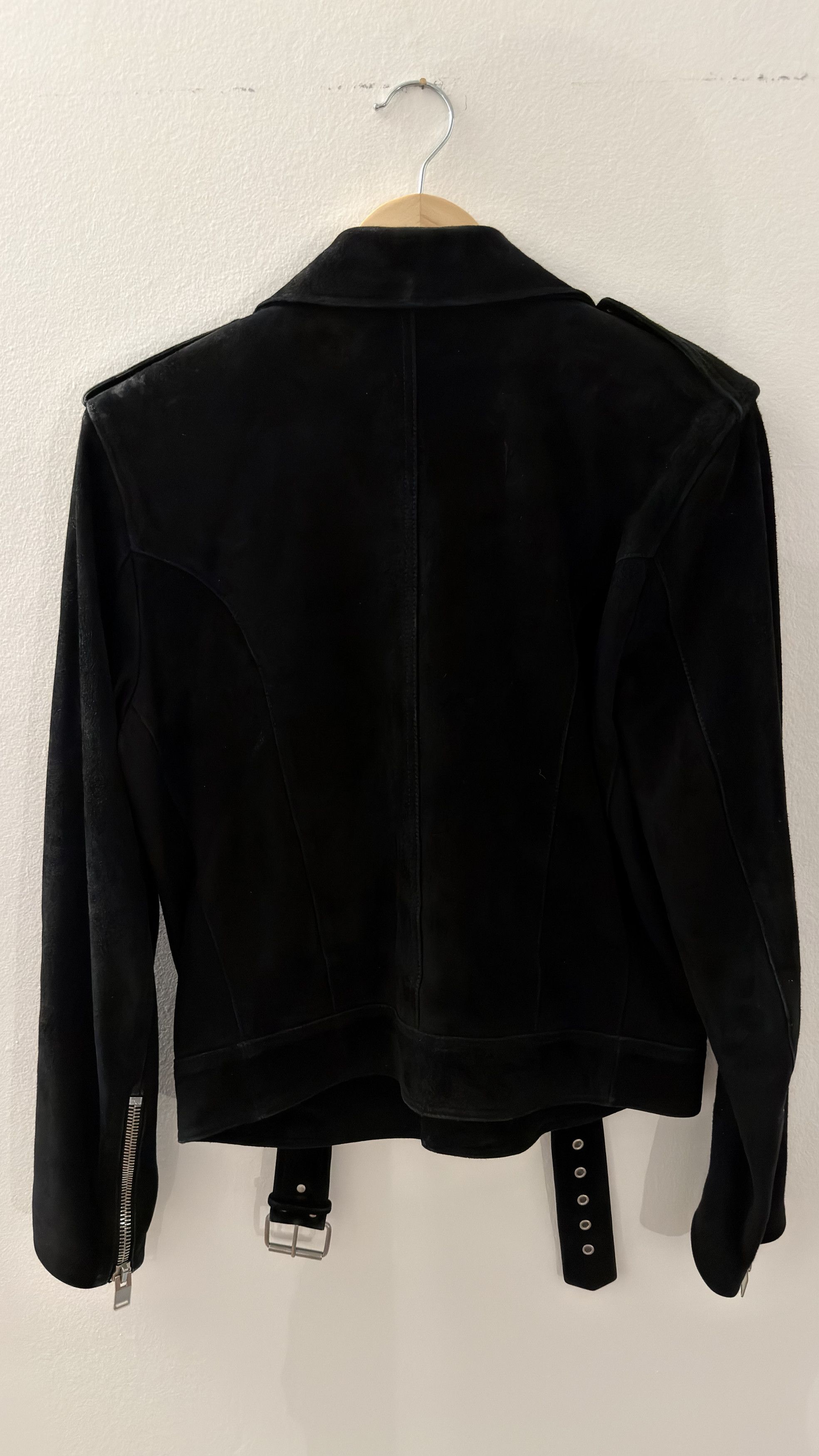 Saint Laurent Paris Hedi Era Suede Biker Jacket Size US S / EU 44-46 / 1 - 3 Thumbnail