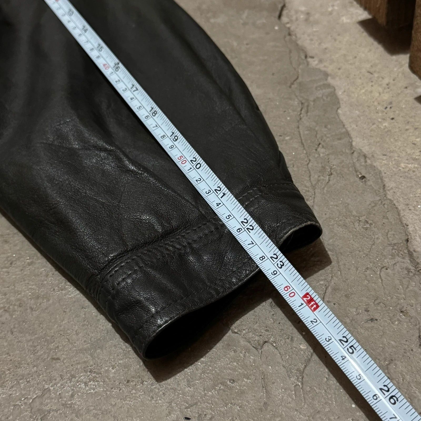 Giorgio Armani Vintage 90s Giorgio Armani high neck leather bomber jacket Size US L / EU 52-54 / 3 - 14 Thumbnail