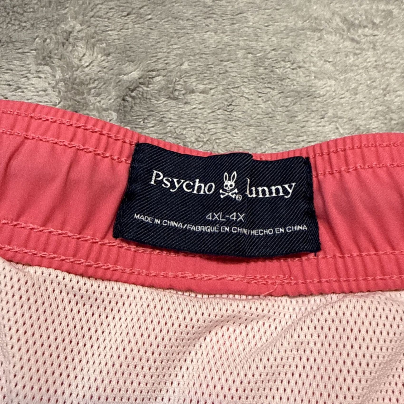 Psycho Bunny Psycho Bunny Swim Trunks Men 4XL XXXXL Pink Lined Pockets Beach BeacH Surfing Bathing Suit Board Shorts Size US 39 - 3 Thumbnail