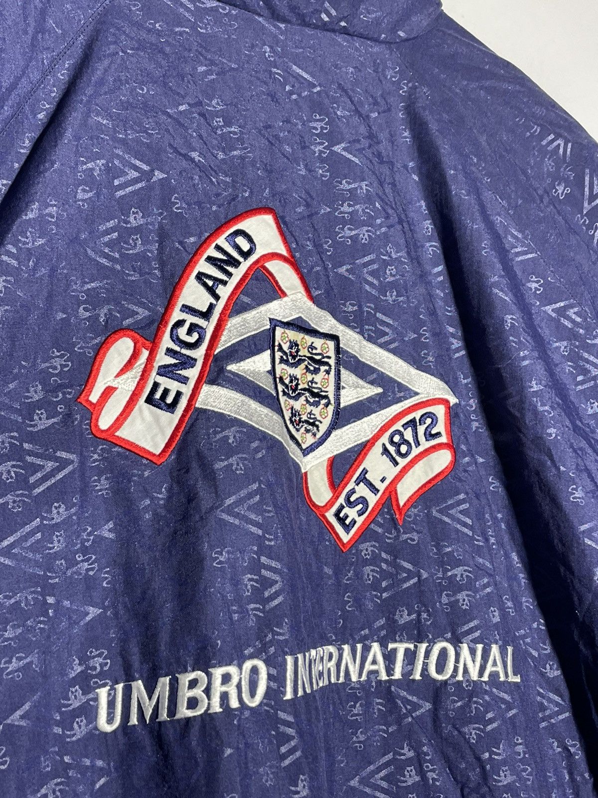 Umbro × Vintage England 1992 Umbro Vintage Y2k Streetwear Tracksuit Jacket Size US L / EU 52-54 / 3 - 12 Thumbnail