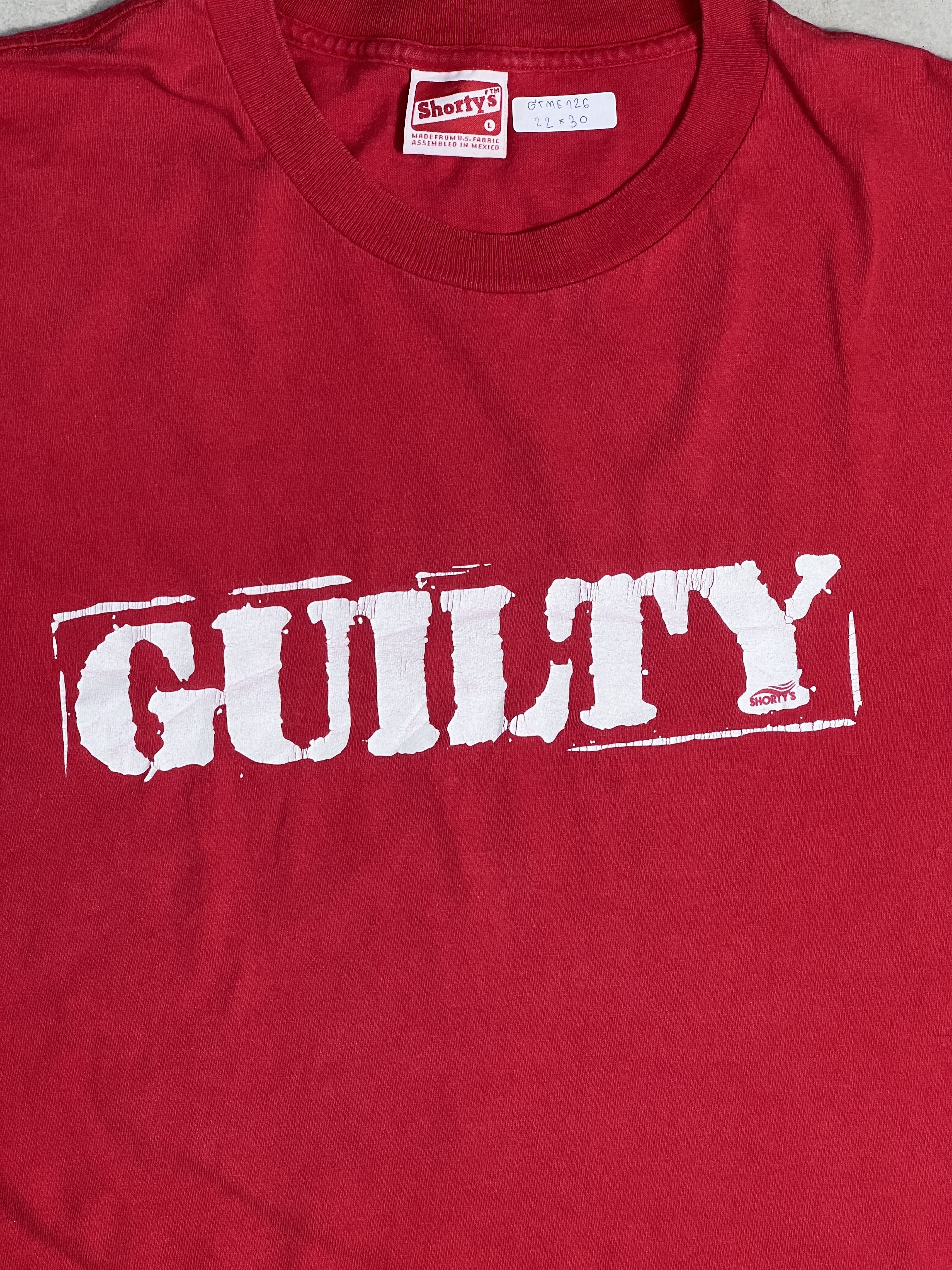 Shorty's Skateboards Vintage Shorty's Skateboards Guilty Tee (L) GTME126 Size US L / EU 52-54 / 3 - 2 Thumbnail