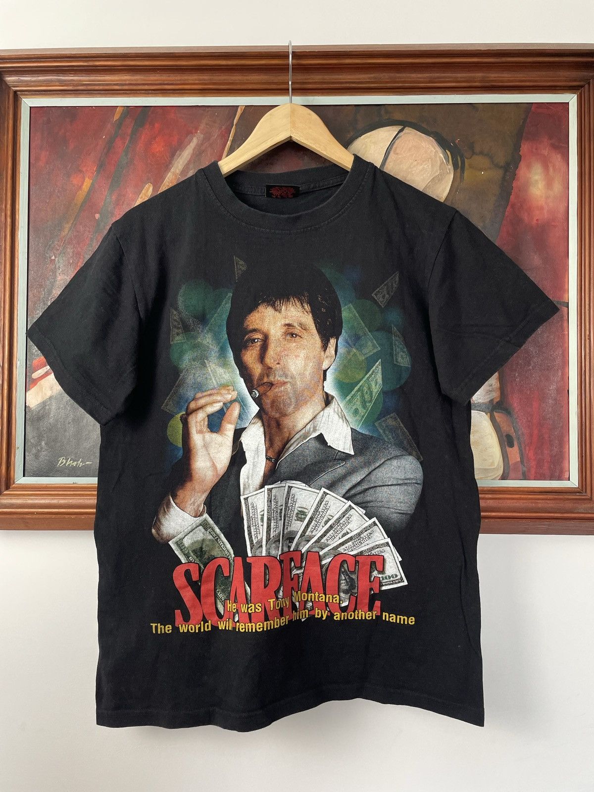 Vintage Scarface Vintage Gangsta Movie Rap Tee Tony Montana Rare Size US M / EU 48-50 / 2 - 1 Thumbnail