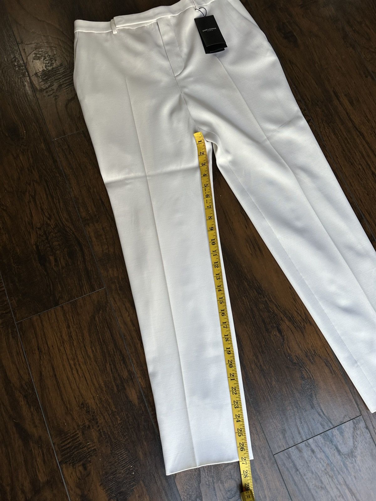Saint Laurent Paris Ivory Wool Suit Pants Size 48R - 11 Thumbnail