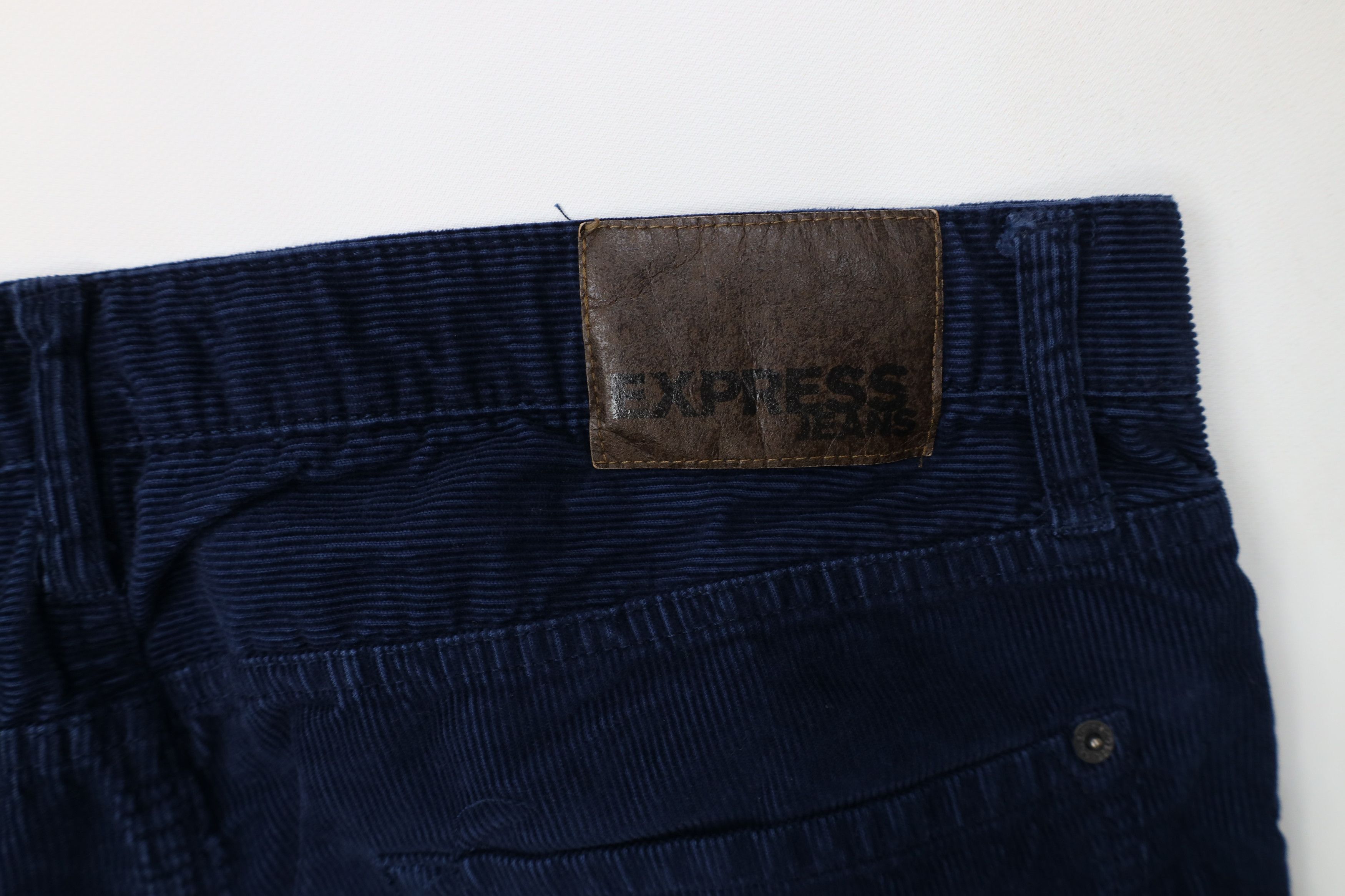 Express Express Faded Rocco Straight Leg Corduroy Chino Pants Blue Size US 36 / EU 52 - 13 Thumbnail