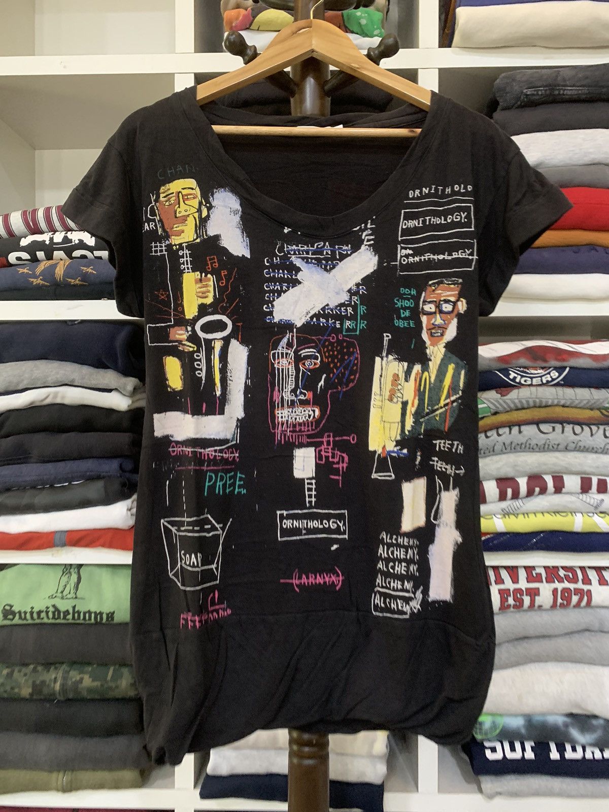 Jean Michel Basquiat Over Print Tee
