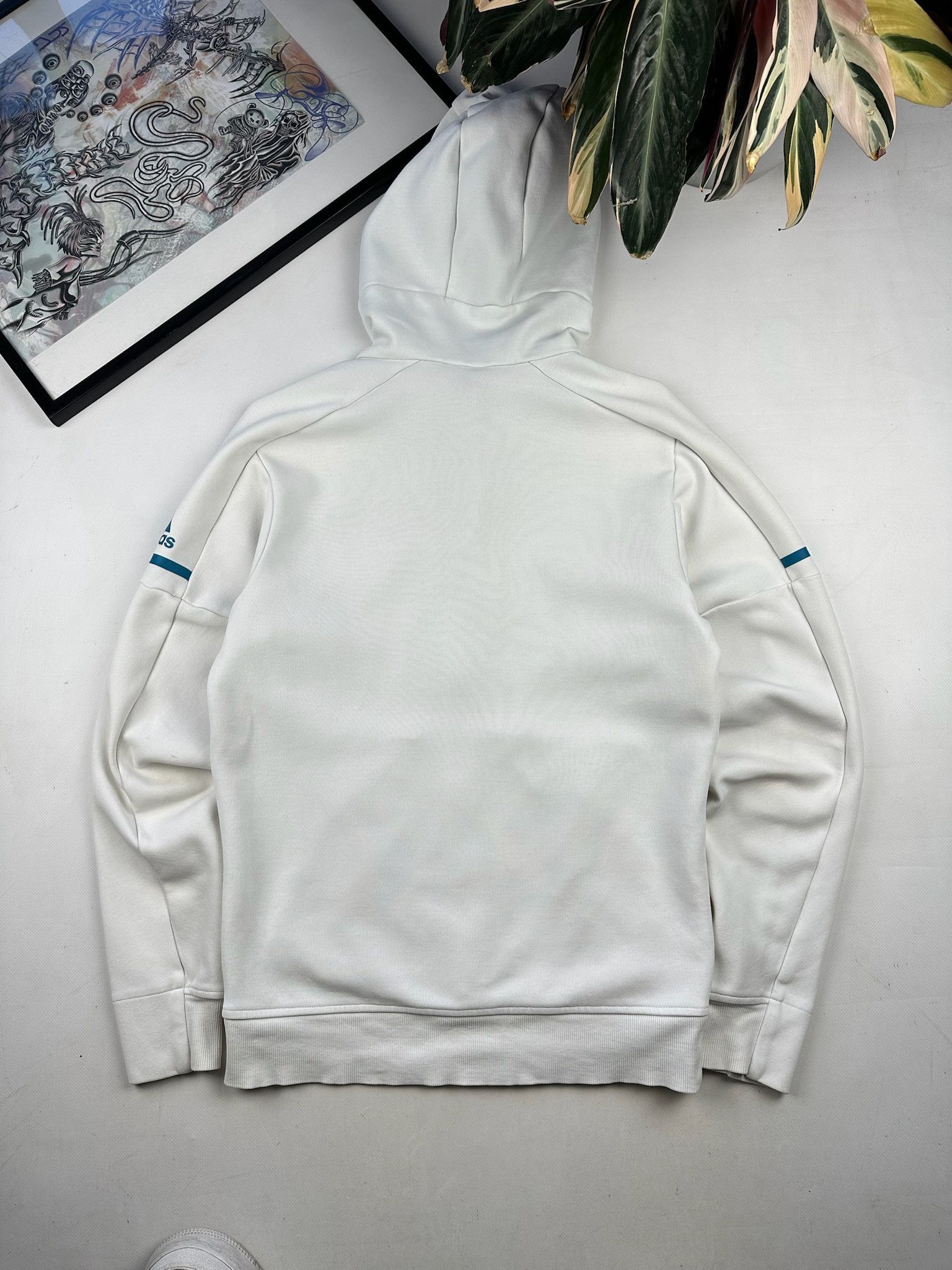 Adidas Vintage Real Madrid Zip Hoodie Soccer Jersey Football Rare Size US M / EU 48-50 / 2 - 11 Thumbnail