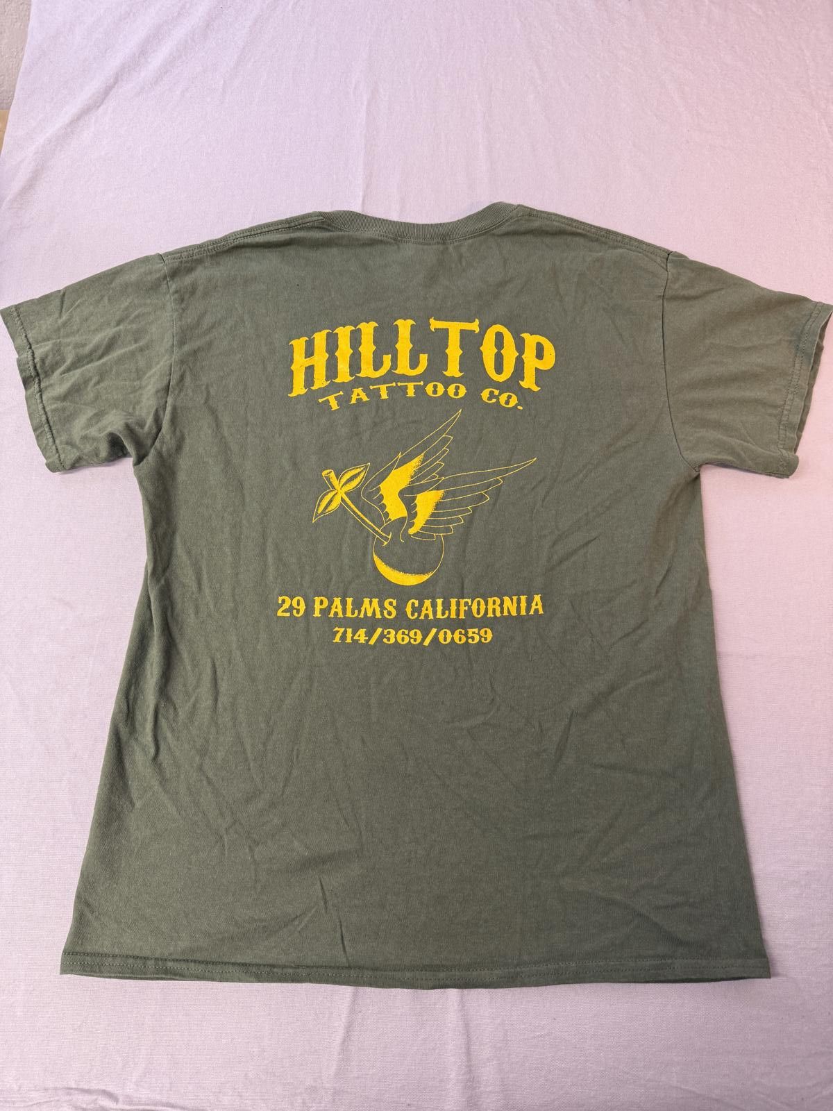 Gildan Hilltop Tattoo Co t-SHIRT 29 Palms California Cherry Wings L Size US L / EU 52-54 / 3 - 3 Thumbnail