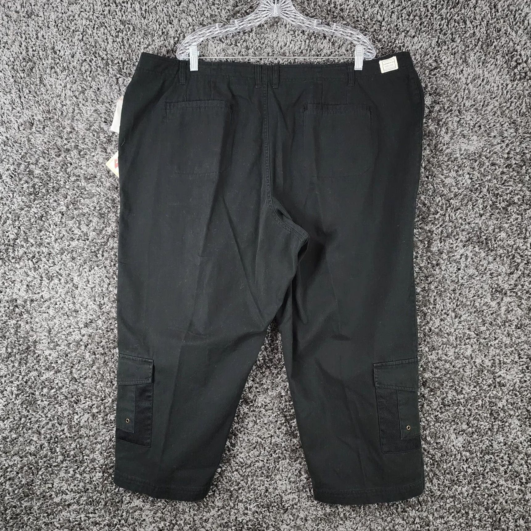 Vintage Caribbean Joe Let Go Women’s Plus Size Capri Pants 24W Black 100% Cotton NWT Size 42" / US 20 - 6 Thumbnail