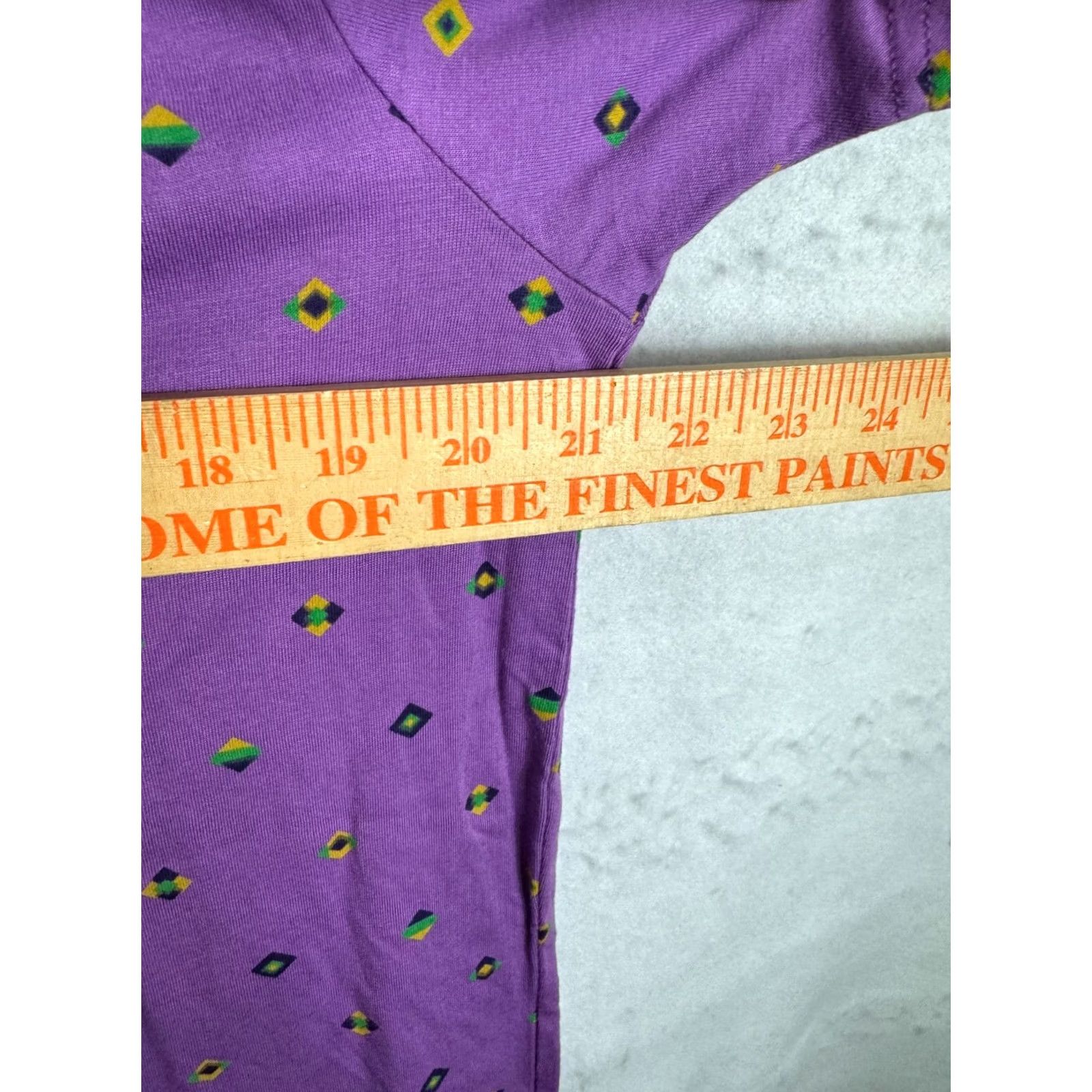 WeSC WESC Mens Large Shirt Dartenjang Purple Diamon pattern T-shirt Short sleeve Crew Mens Size US L / EU 52-54 / 3 - 6 Thumbnail