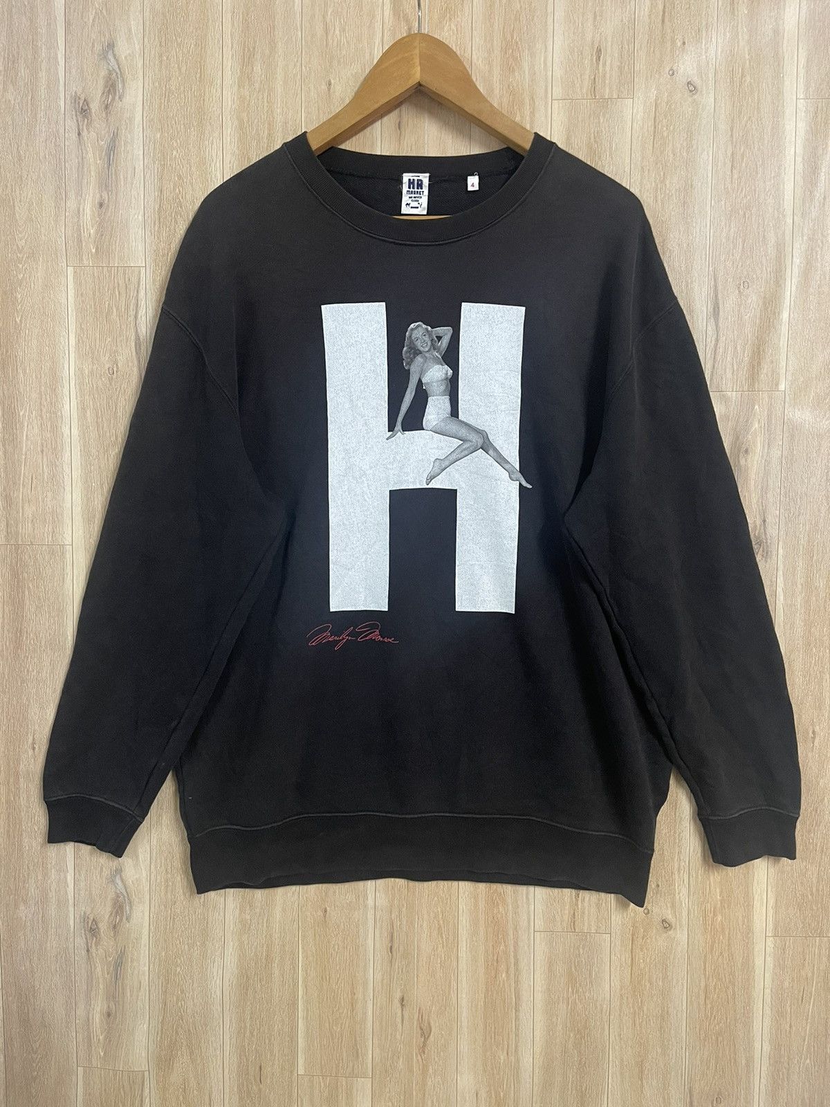 Blue Blue Japan × HOLLYWOOD RANCH MARKET × Okura Hollywood Ranch Market x Marilyn Monroe Sweatshirt XL Size US XL / EU 56 / 4 - 1 Thumbnail