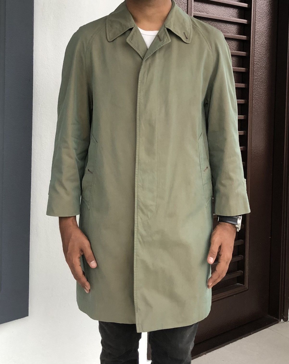 Burberry Vintage 90s Burberrys Prorsum London England Trench Coat Size US M / EU 48-50 / 2 - 4 Thumbnail