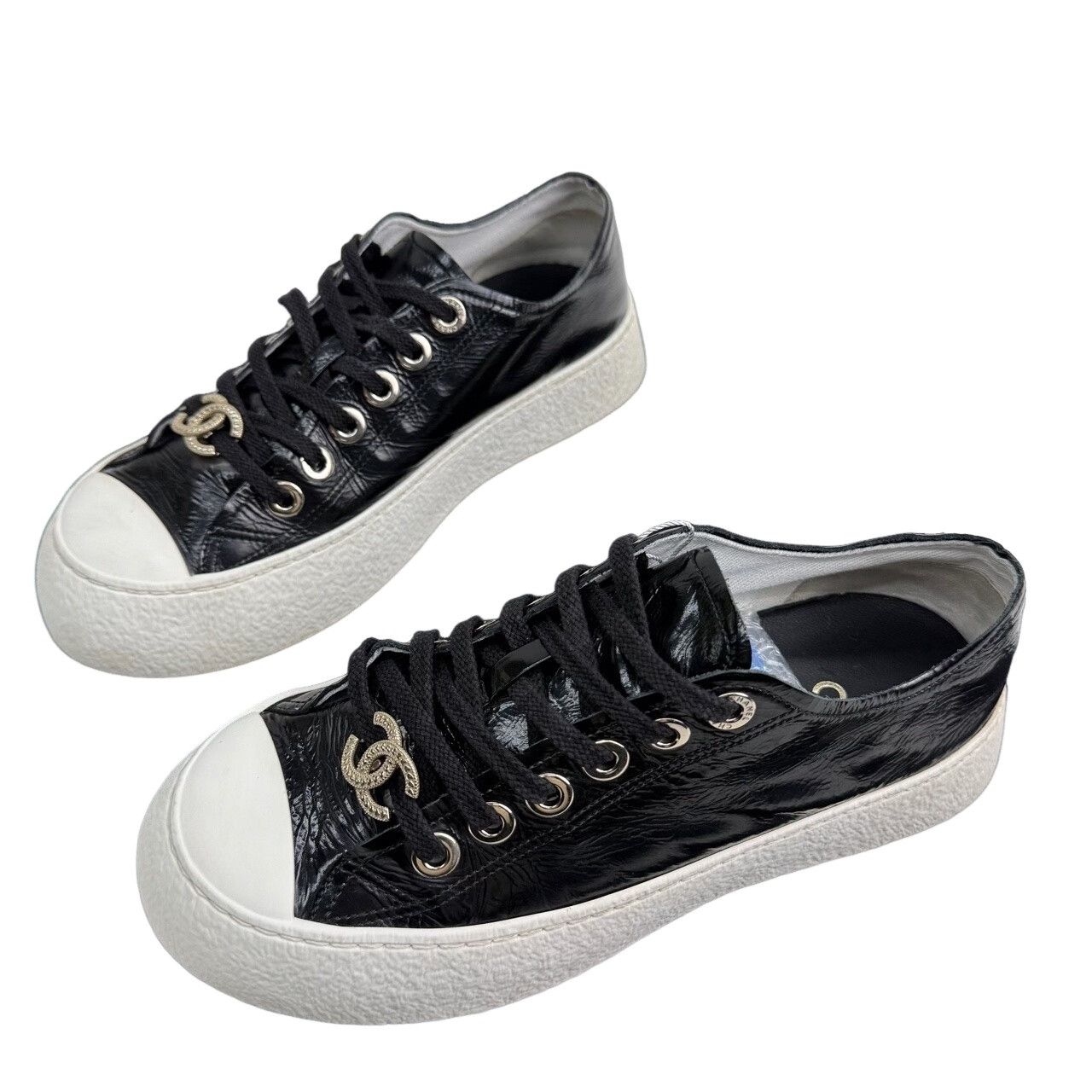 Chanel Chanel CC Logo Platform Sneakers Size 36.5 Size US 6.5 / IT 36.5 - 1 Thumbnail