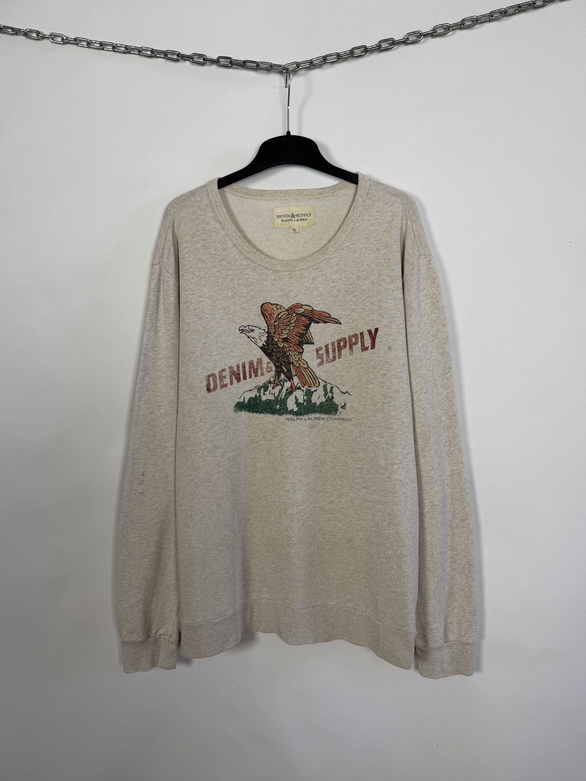 Denim & Supply Ralph Lauren Vintage Denim Supply Ralph Lauren Crew Sweatshirt Eagle XXL Size US XXL / EU 58 / 5 - 1 Thumbnail