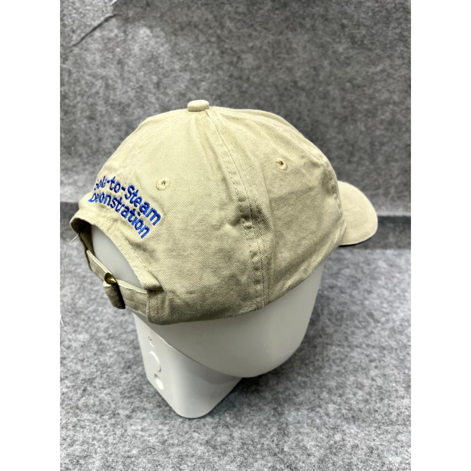 Vintage Chevron Hat Cap Baseball Adult One Size Beige Cotton Twill Adjustable Logo Petroleum Gas Oil Casual Workwear Mens Size ONE SIZE - 7 Thumbnail