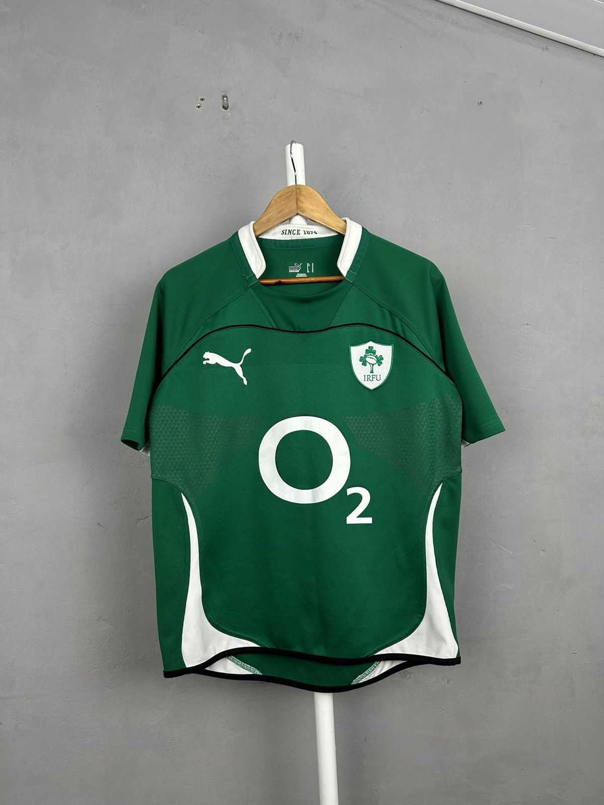 Puma Ireland 2010 Puma Rugby Jersey Shirt Short Sleeve Size US M / EU 48-50 / 2 - 1 Thumbnail