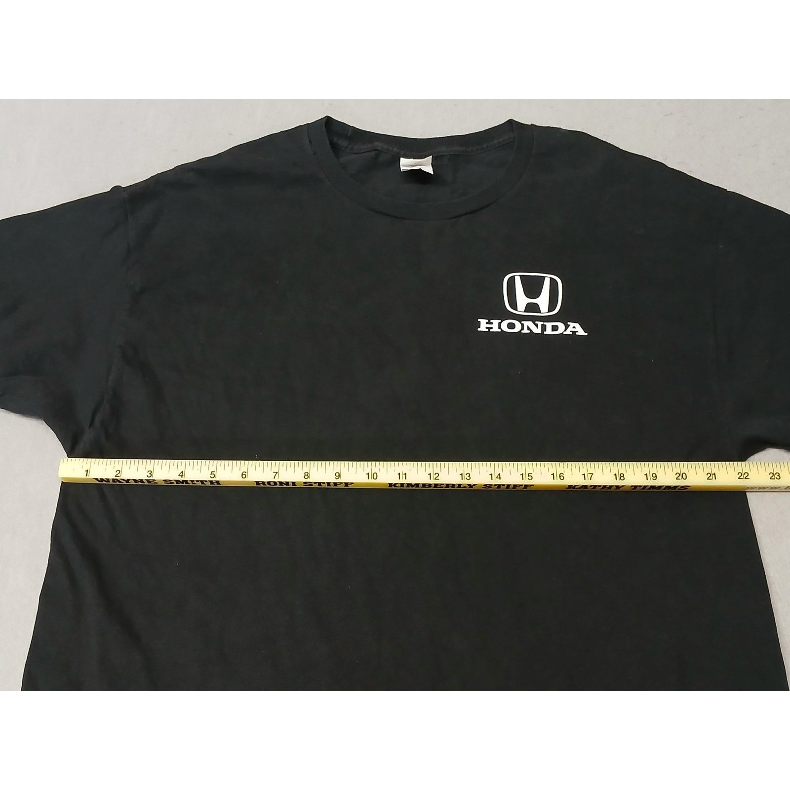 Hanes Hanes (XL) Black Honda Logo Short Sleeve Crew Neck Tee Shirt Size US XL / EU 56 / 4 - 3 Thumbnail
