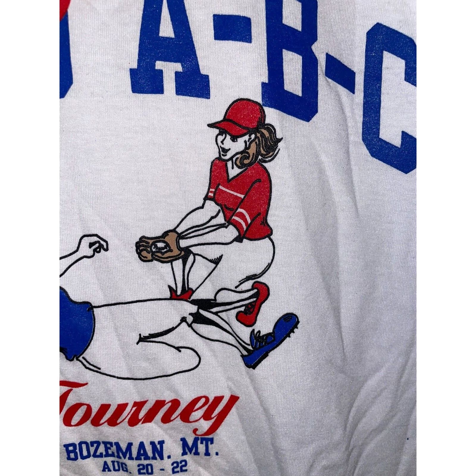 Jerzees Vintage CoEd Shirt Graphic ABC Tourney Graphic Tee VTG 90s L Size US L / EU 52-54 / 3 - 7 Thumbnail