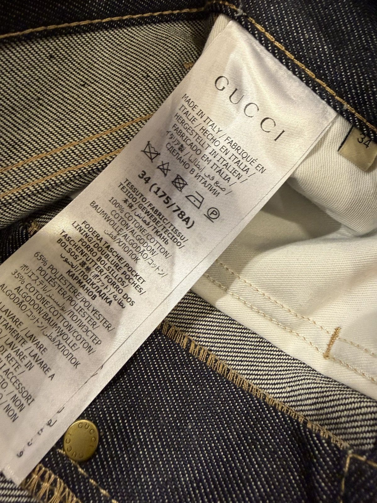 Gucci Gucci Horsebjt La Famiglia Denim Jeans Size US 34 / EU 50 - 6 Thumbnail