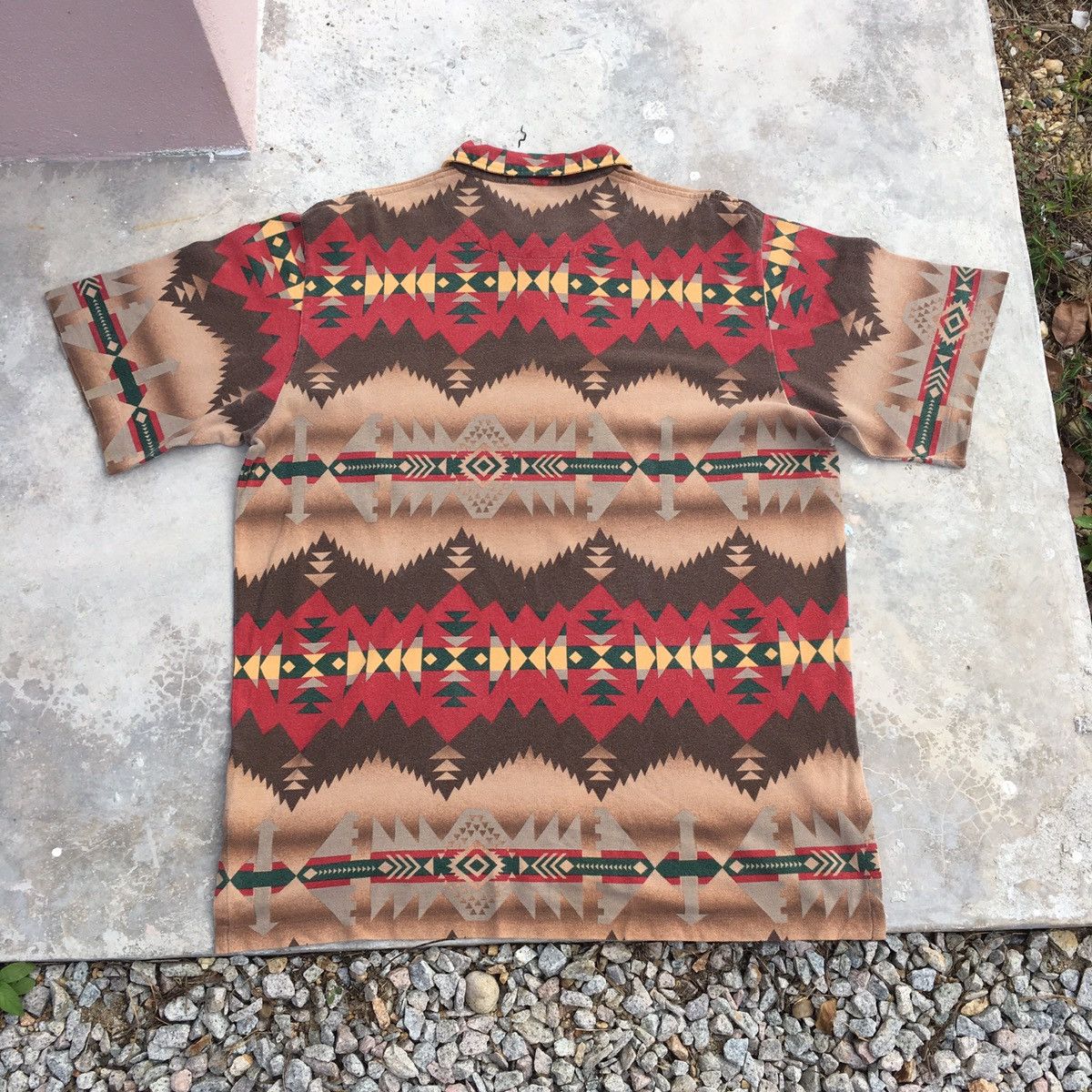 Polo Ralph Lauren Vintage Polo By Ralph Lauren Navajo Polo Tee Size US XL / EU 56 / 4 - 7 Thumbnail