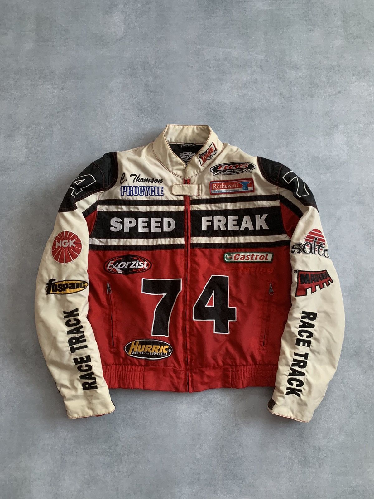 Vintage 90s SPEED FREAK #74 Fast Lane Racing Nascar Jacket Size US S / EU 44-46 / 1 - 20 Thumbnail
