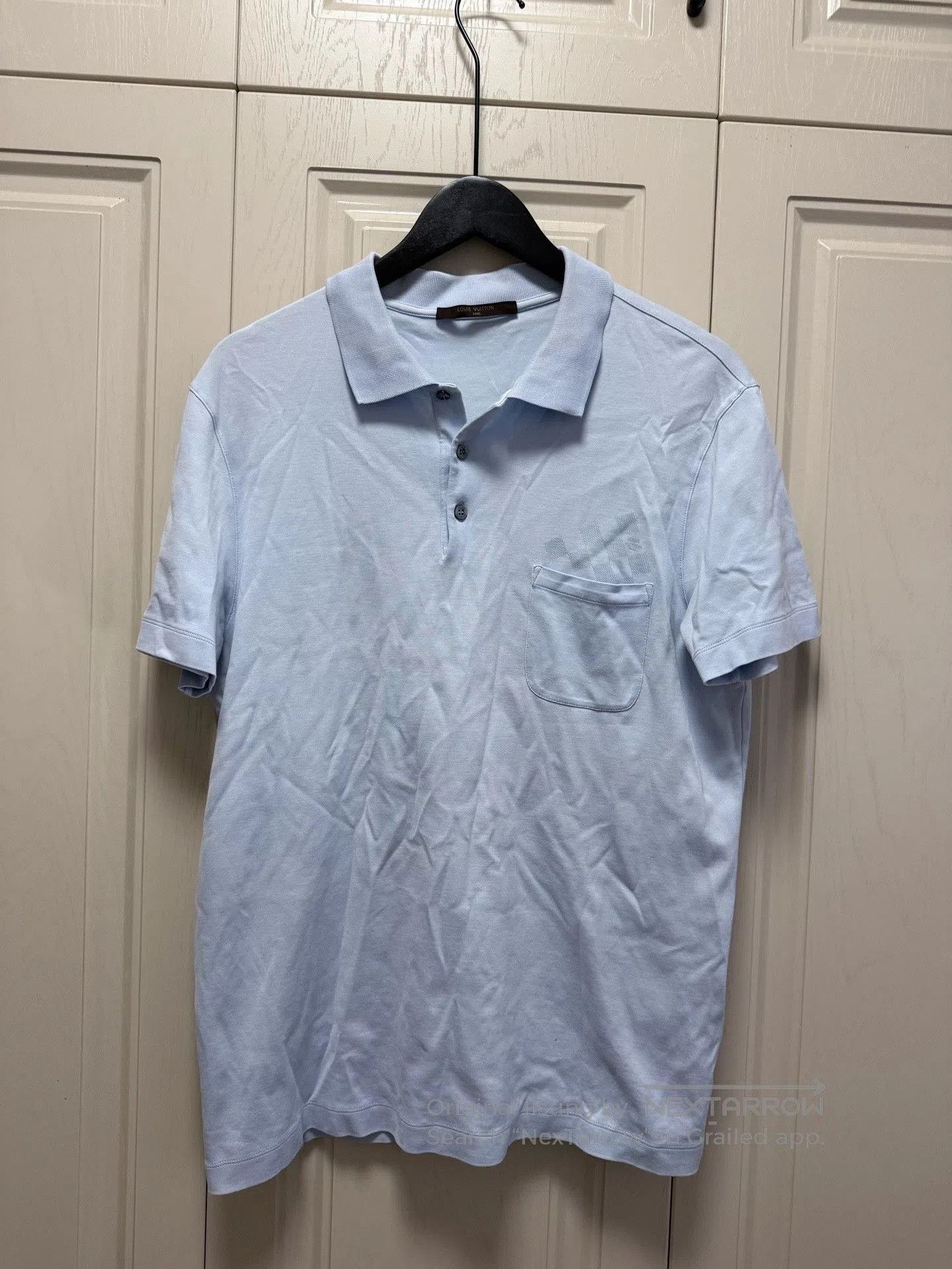 Louis Vuitton Louis Vuitton Light Blue Polo Shirt. Size US XL / EU 56 / 4 - 1 Thumbnail