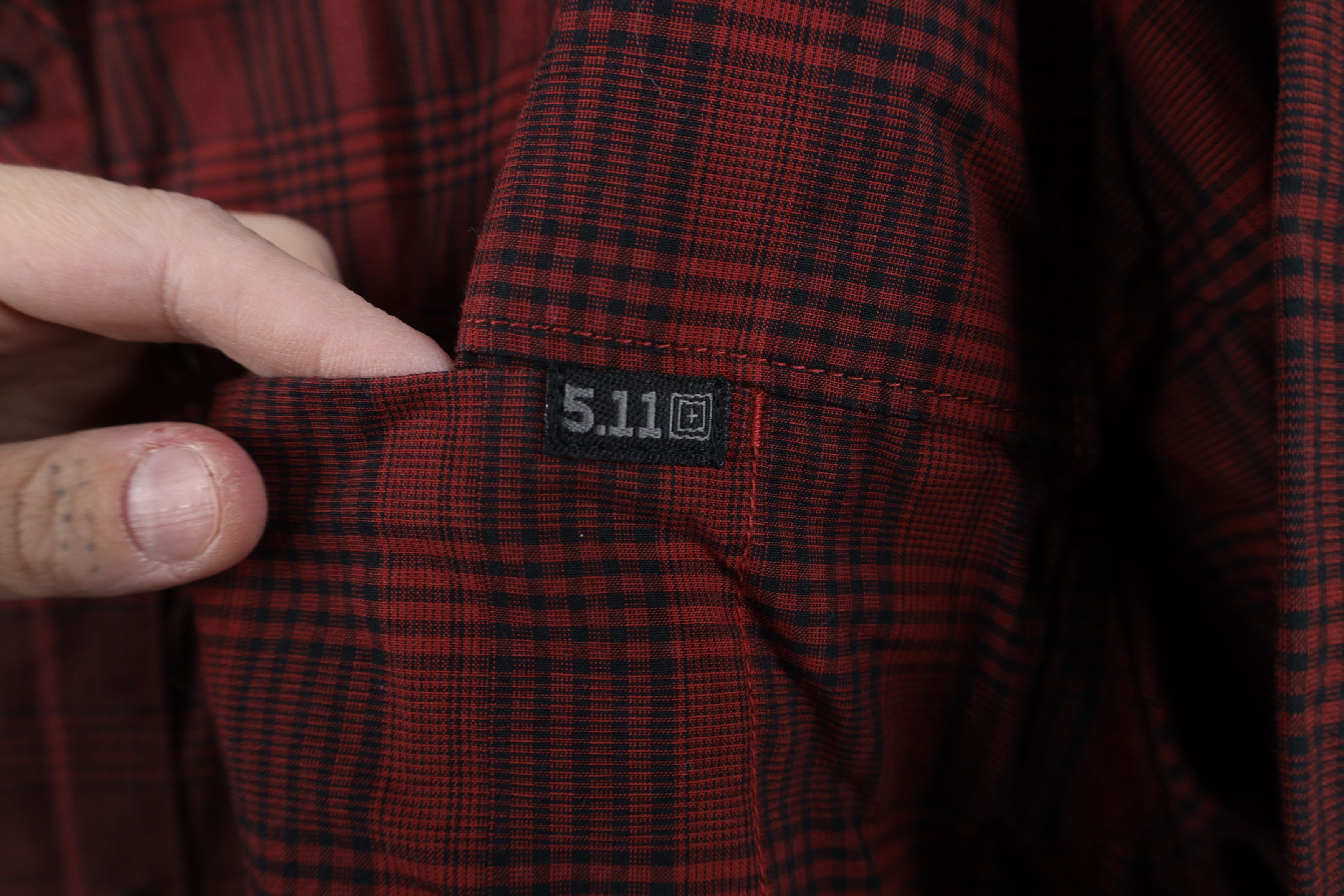 Vintage 5.11 Tactical Series Collared Uniform Button Shirt Plaid Size US L / EU 52-54 / 3 - 4 Thumbnail