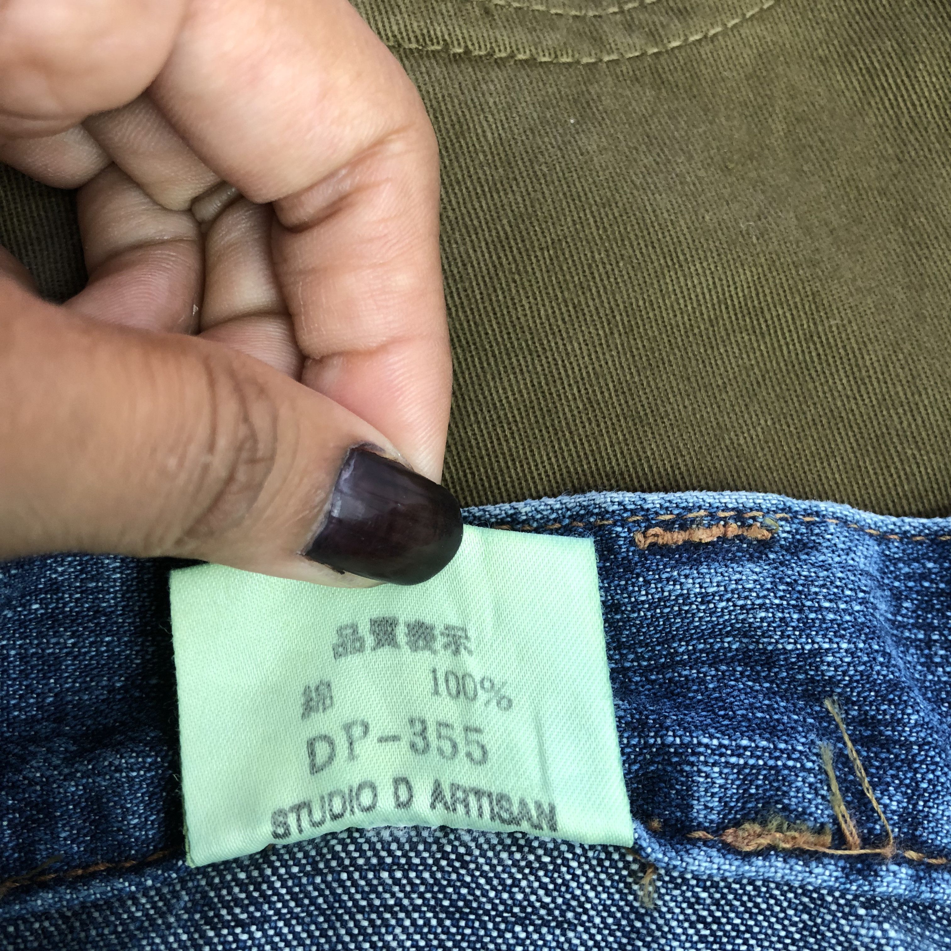 Japanese Brand Vintage NWT 90s Studio D'Artisan Bush Pants Flare Blue Jeans Size 26" / US 2 / IT 38 - 7 Thumbnail