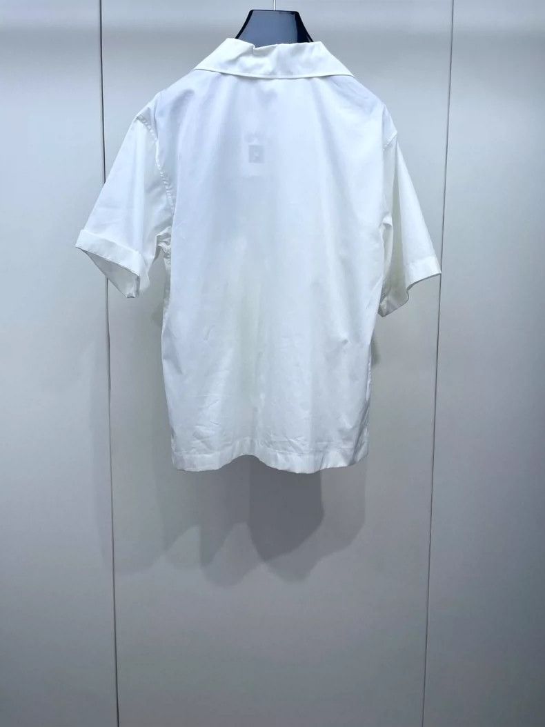 Prada Prada Ink-printed short-sleeved shirt 2504-Nextarrow Size XS / US 0-2 / IT 36-38 - 2 Thumbnail
