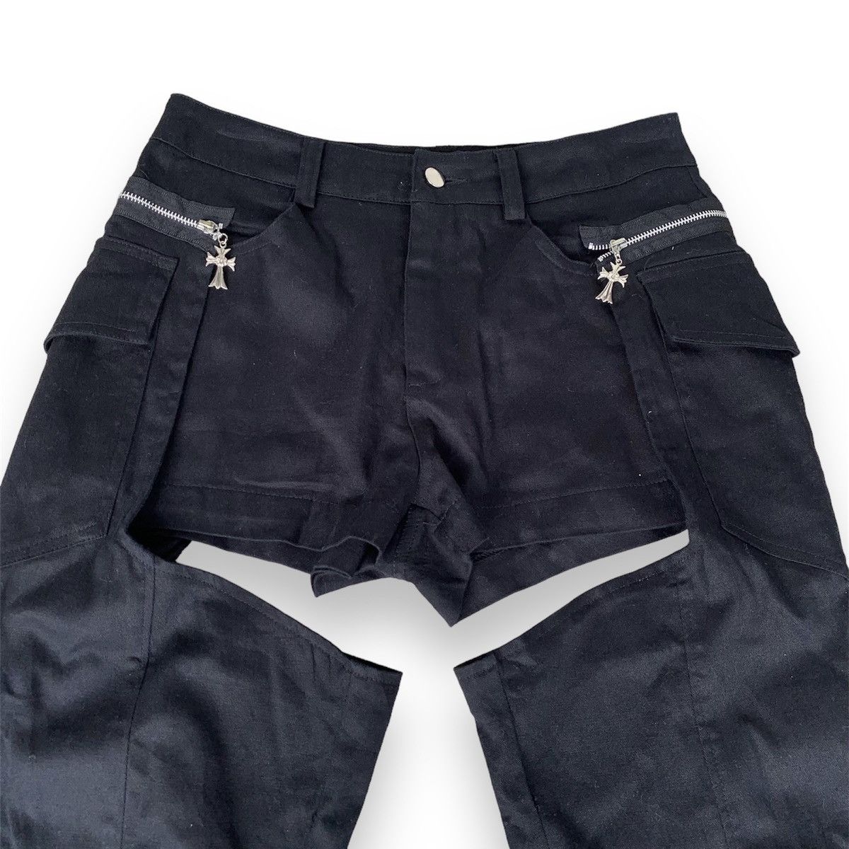 If Six Was Nine Body line punk bondage pants Size 30" / US 8 / IT 44 - 2 Thumbnail