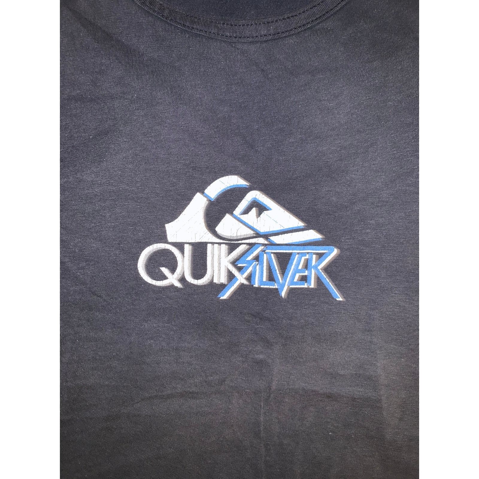 Quiksilver × Vintage VTG Quiksilver Tank Top Y2K Navy Graphic Logo Surf Skate M Size US M / EU 48-50 / 2 - 3 Thumbnail