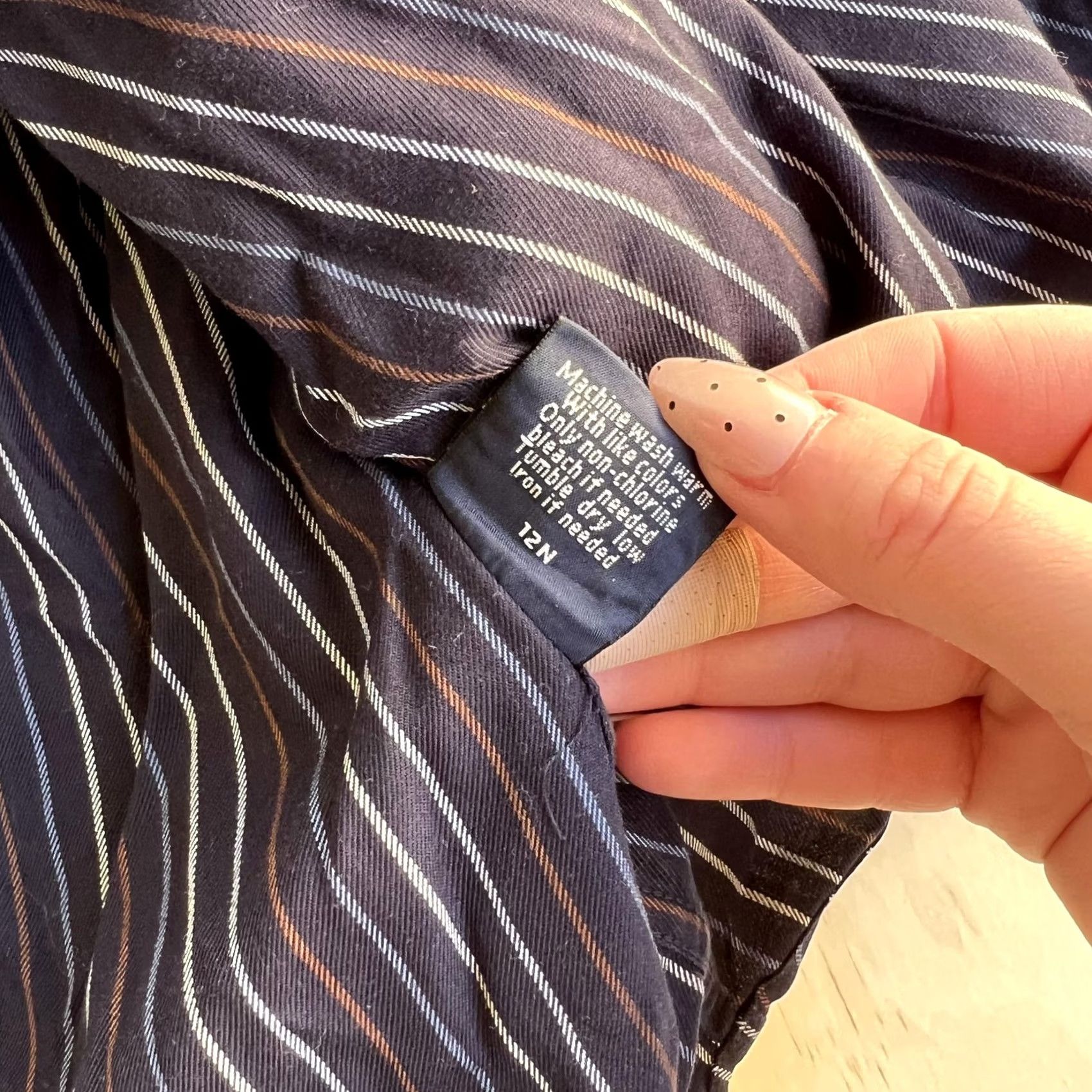 Faconnable Faconnable Classique Mens XL Blue Stripe Long Sleeve Button Up Shirt Cotton Size US XL / EU 56 / 4 - 5 Thumbnail