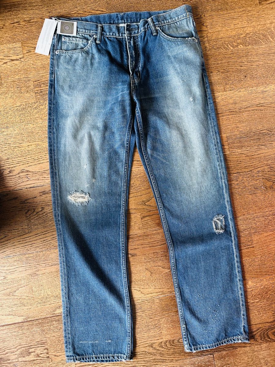 image of Visvim Fluxus Denim Jeans F.i.l in Blue, Men's (Size 34)