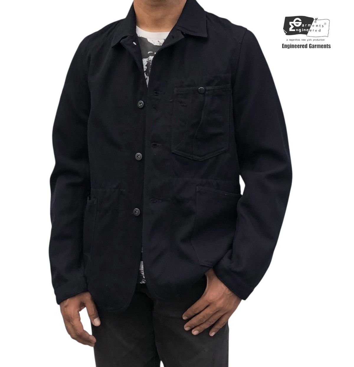 Engineered Garments Engineered Garments Chore Wool Jacket Black Made in USA 🇺🇸 Size US M / EU 48-50 / 2 - 1 Thumbnail