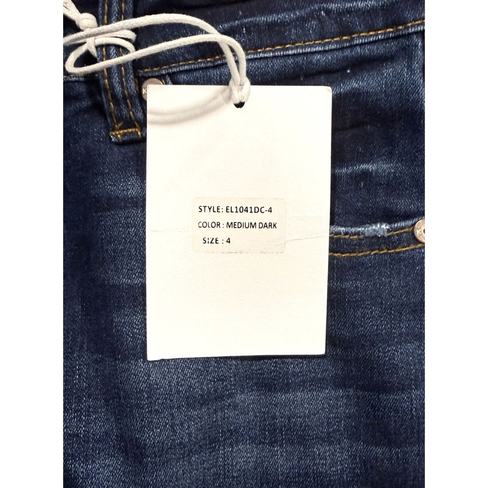 Vintage NWT KanCan Jeans Women's 4 Dark Indigo Mid Rise Bootcut Stretch Denim Shirt? Size 27" / US 4 / IT 40 - 4 Thumbnail