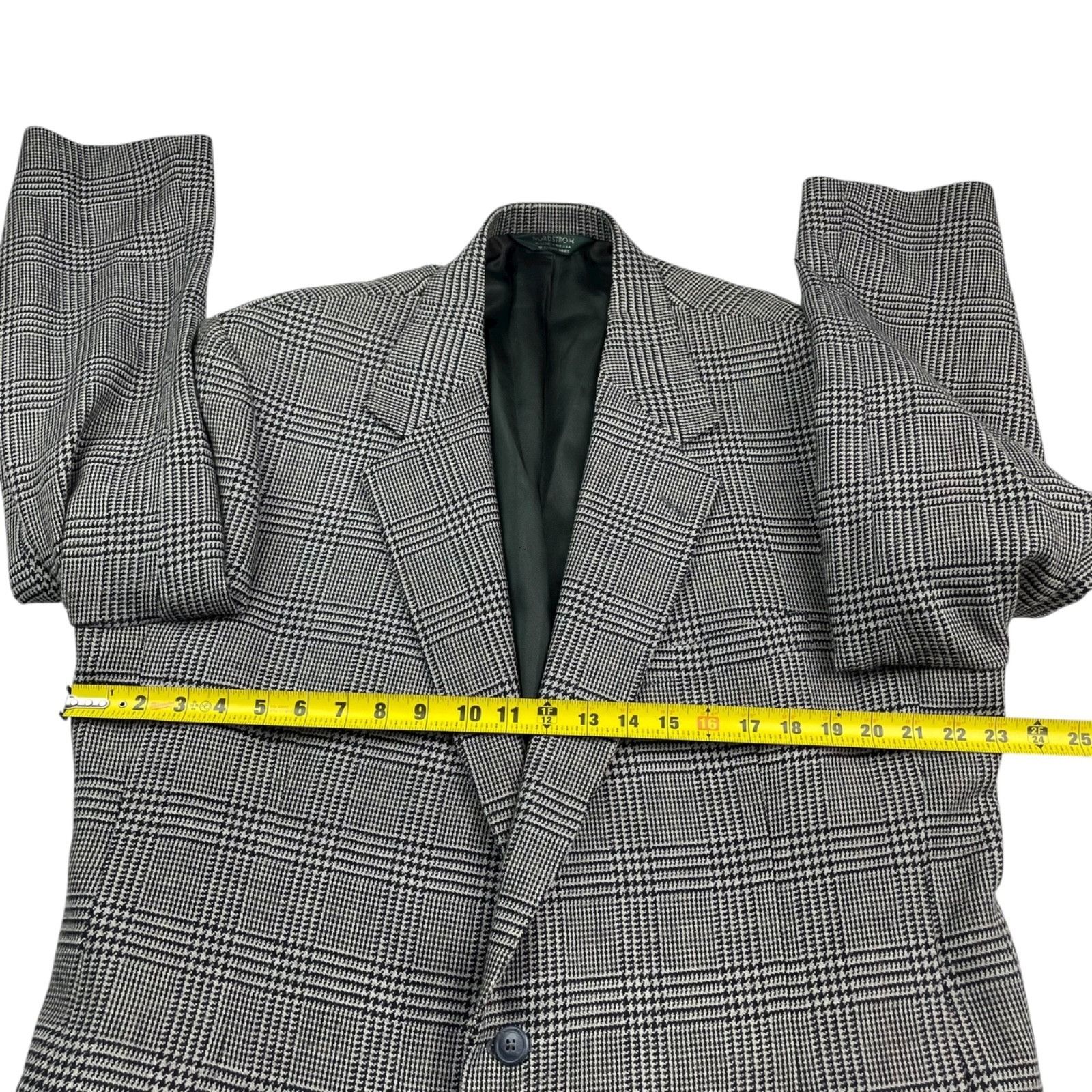 Nordstrom VTG Nordstrom x Broadmoor & Pike Men's 100% Wool Blazer Gray Size 46L - 9 Thumbnail