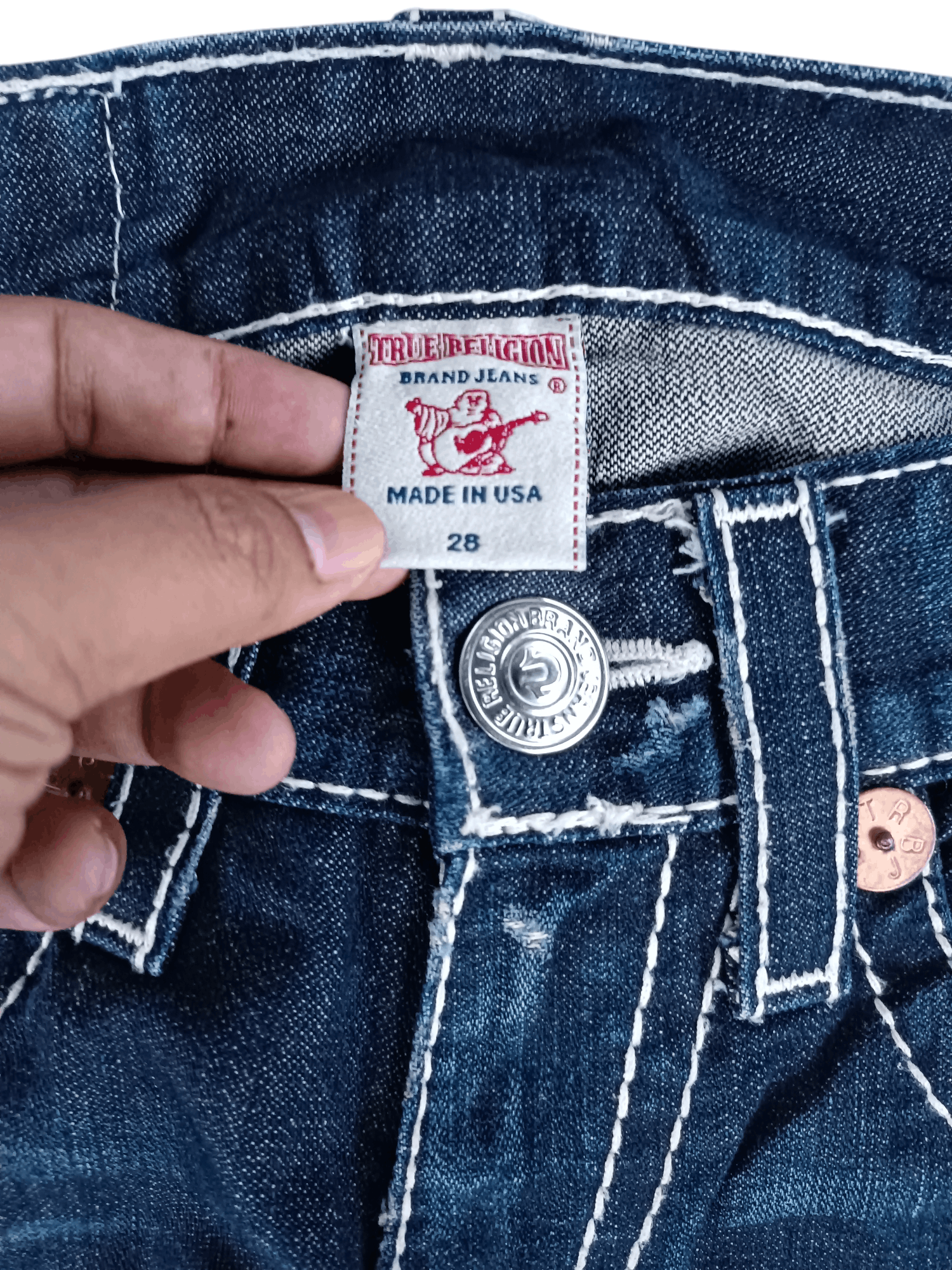 True Religion Vintage 2000 True Religion Billy Big T Grunge Flare Jeans Size US 30 / EU 46 - 10 Thumbnail