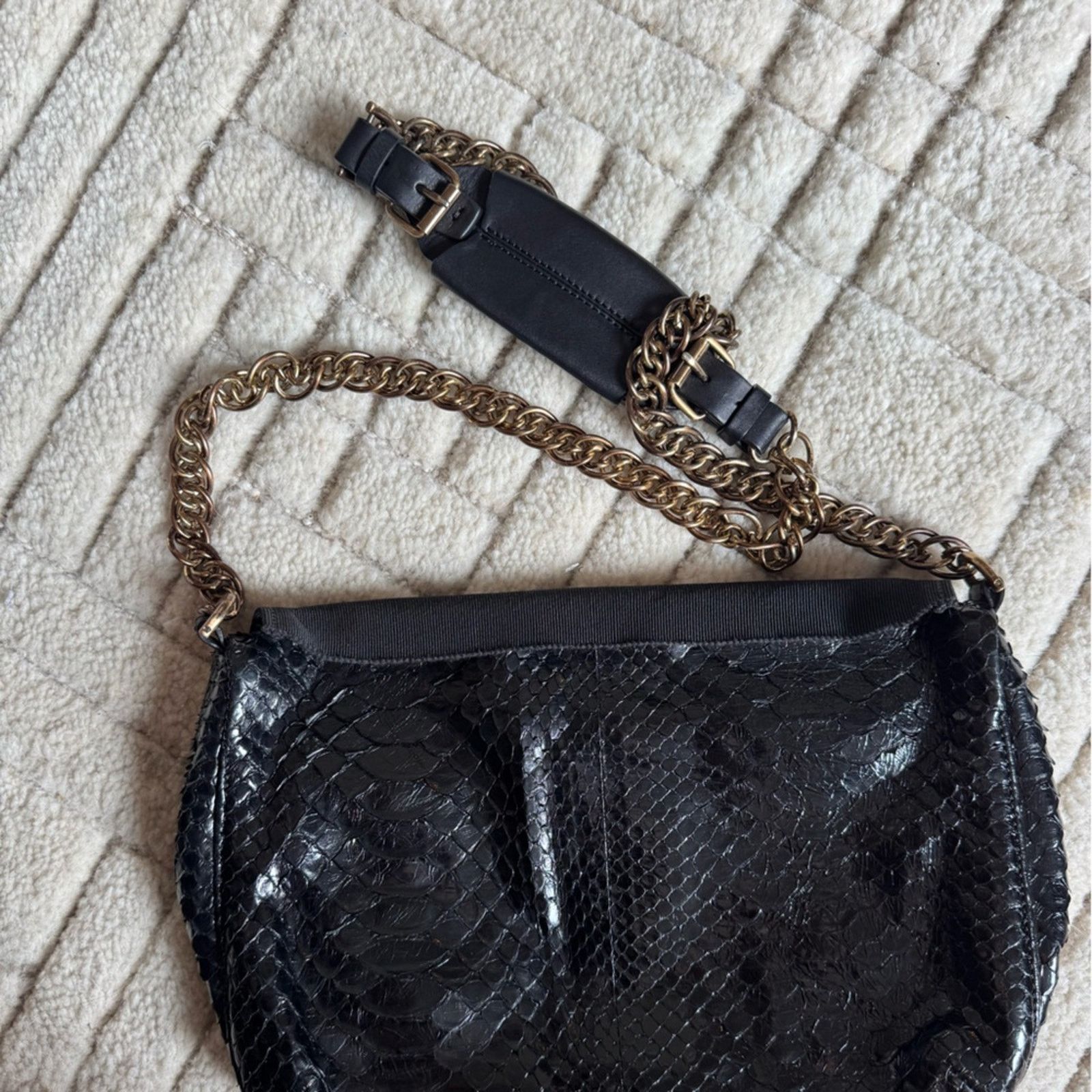 Lanvin Lanvin Snakeskin Satchel Size ONE SIZE - 3 Thumbnail