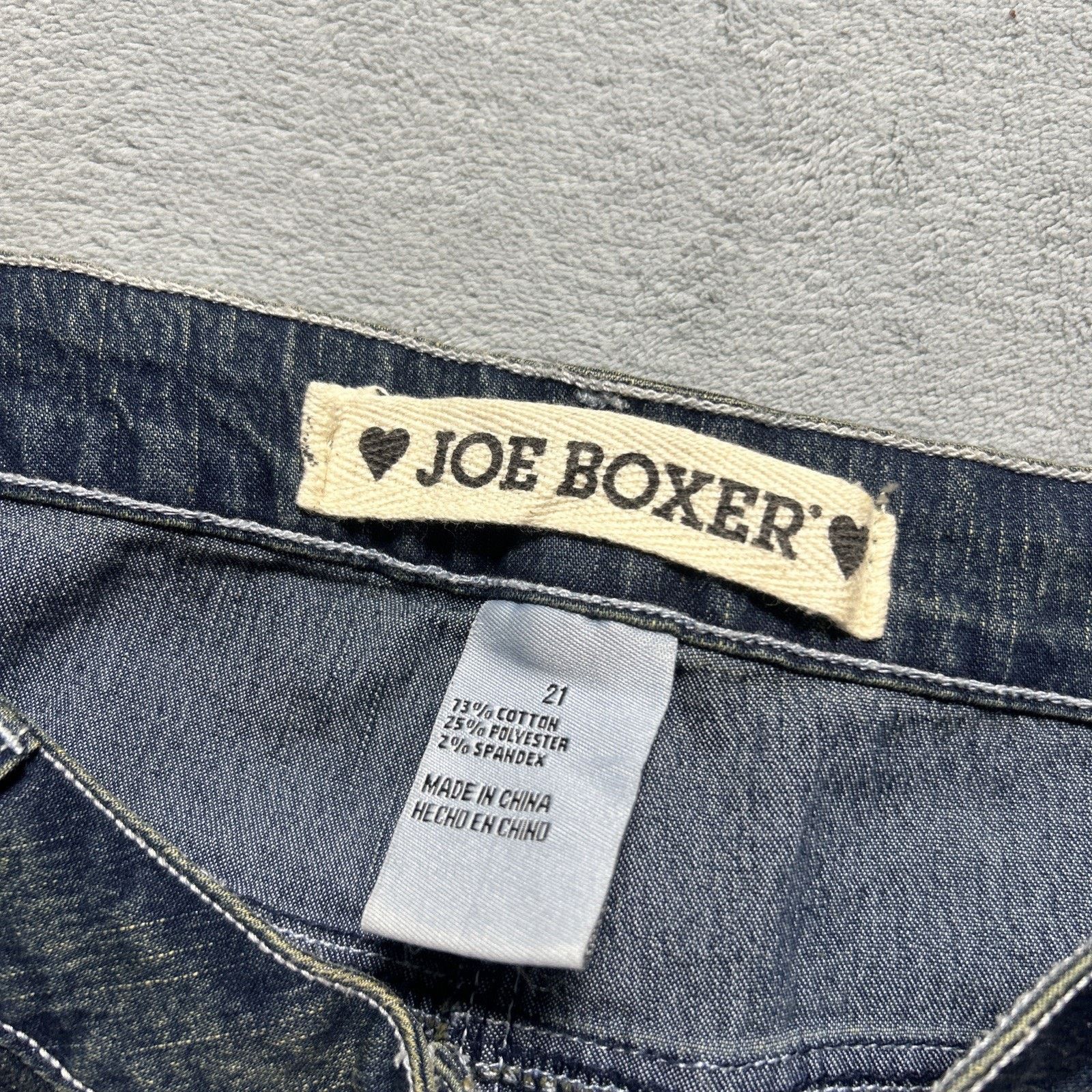 Joe Boxer Beyond Baggy Jeans Womens 21 42x33 Raw Hem Zip Sides Baggie Size US 42 / EU 58 - 8 Thumbnail