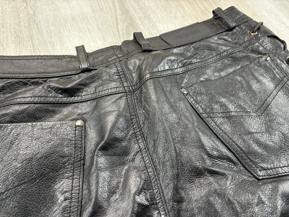 Leather × Vintage Mens biker motorcycle leather pants Highway Size 52 Size US 34 / EU 50 - 9 Thumbnail