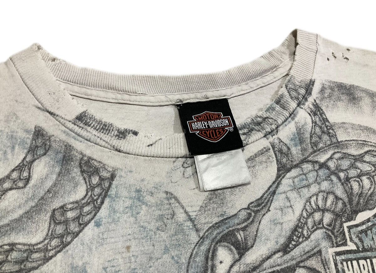 Harley Davidson × Vintage 🔥Y2K Vintage Harley Davidson Shirt Distressed Skull Snake Size US L / EU 52-54 / 3 - 8 Thumbnail