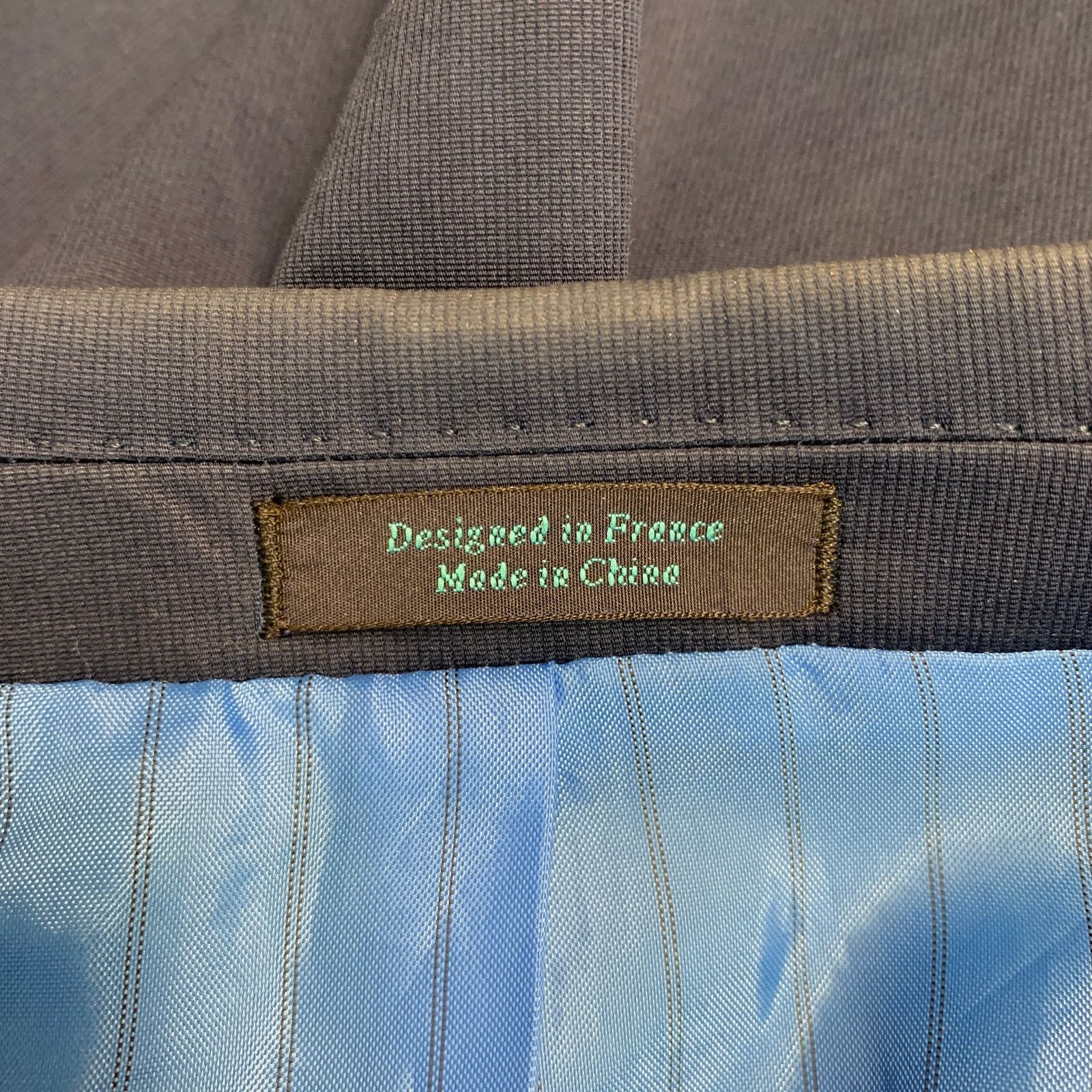 Faconnable Navy Cotton Blend Single Breasted Notch Lapel Sport Coat Size 42R - 4 Thumbnail