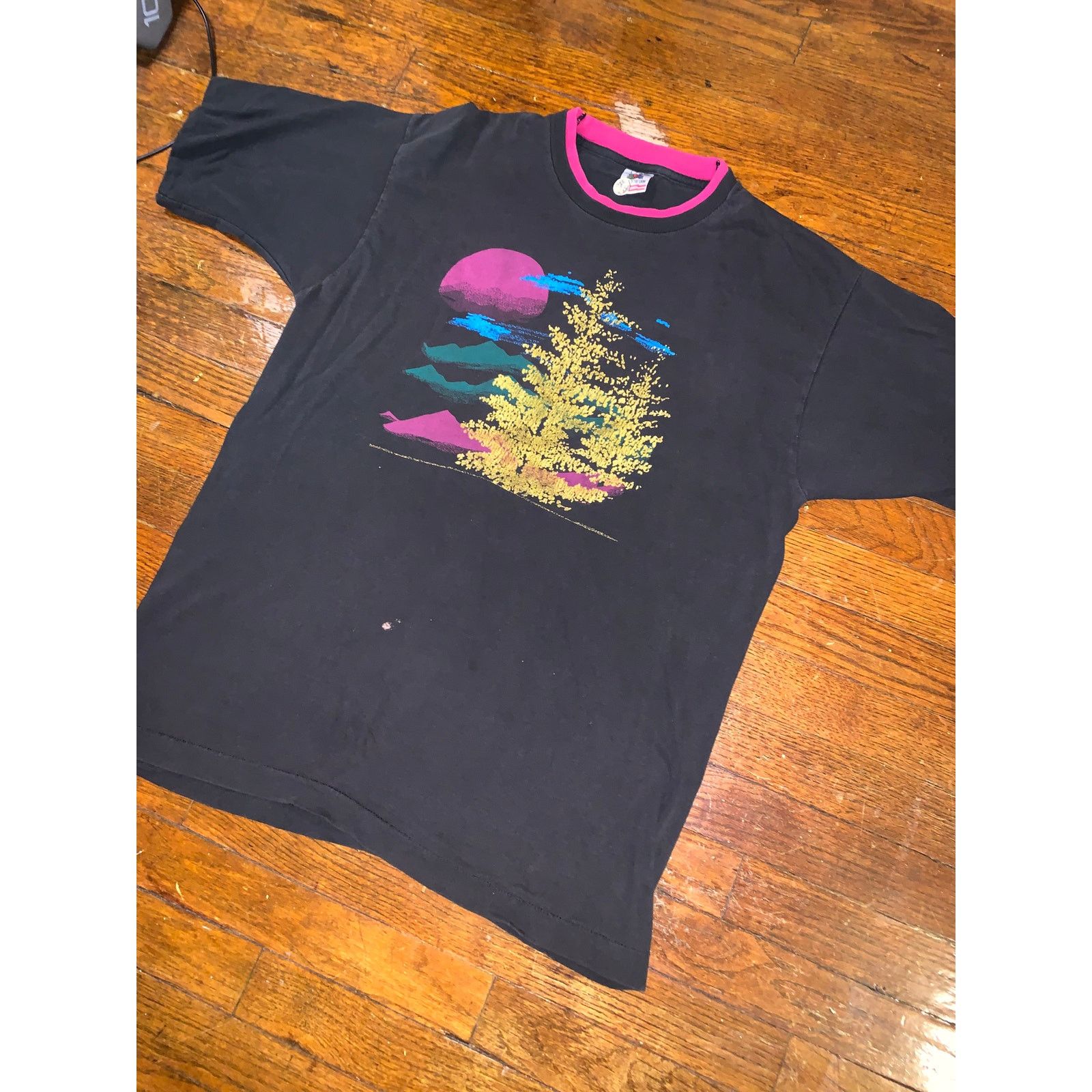 Fruit Of The Loom × Vintage Nature Graphic T Shirt Large Single Stitch USA Fruit Loom Size US L / EU 52-54 / 3 - 4 Thumbnail